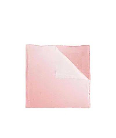 Ferragamo Monogram-embroidered Scarf In Pink