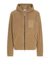 Ferragamo Monogram Hoodie In Brown