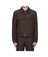 Ferragamo Monogram Jacquard Blouson Jacket In Black