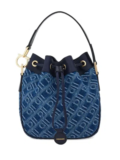 Ferragamo Monogram-jacquard Bucket Bag