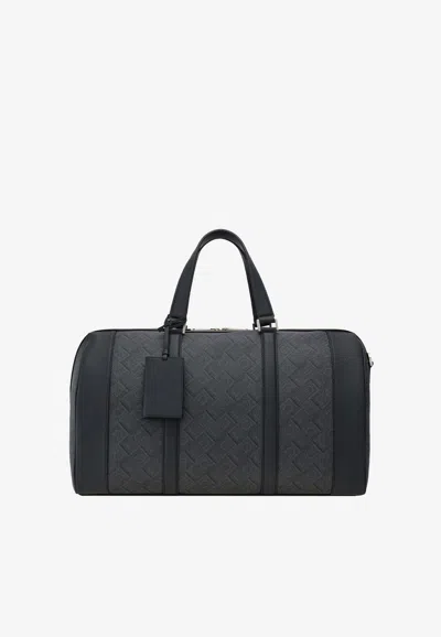 FERRAGAMO MONOGRAM JACQUARD DUFFEL BAG