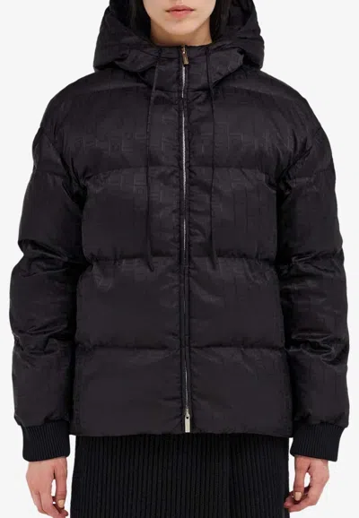 FERRAGAMO MONOGRAM JACQUARD PADDED JACKET