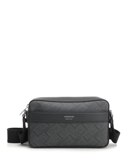 Ferragamo Monogram Shoulder Bag Rectangular Shape In Multi