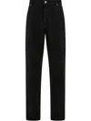 Ferragamo Monogram Five Pocket Trousers In Black