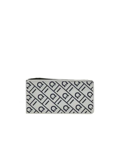 Ferragamo Monogram Money Clip In Black
