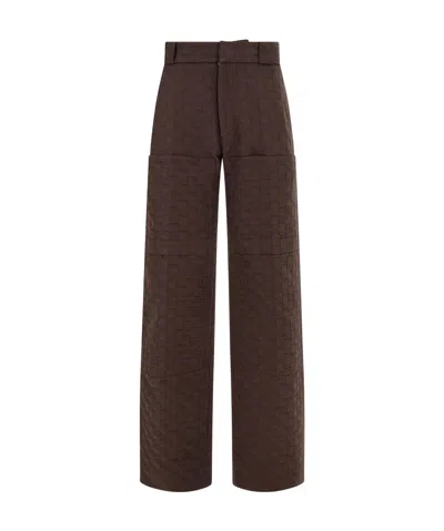 Ferragamo Monogram Trouser In Green