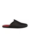Ferragamo Monogram-print Slippers In Black