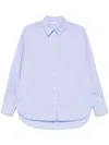 Ferragamo Monogram Shirt In Blue