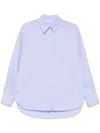 Ferragamo Monogram Shirt In Blue