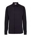 Ferragamo Monogram Sport Shirt In Blue