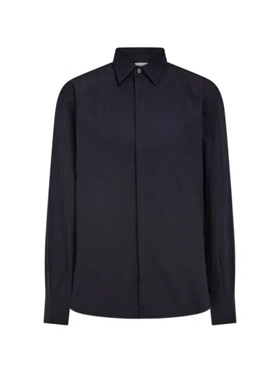 Ferragamo Monogram Sport Shirt In Blue