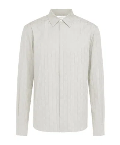 Ferragamo Monogram Sport Shirt In Gray