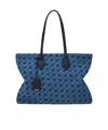 Ferragamo Monogram Tote Bag (l) In Blue