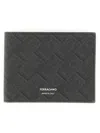 Ferragamo Monogram Wallet In Black