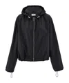 Ferragamo Monogram Wind Jacket In Black