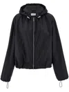 Ferragamo Monogram Wind Jacket In Black