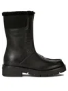 Ferragamo Woman Ankle Boots Black Size 8 Shearling In Black