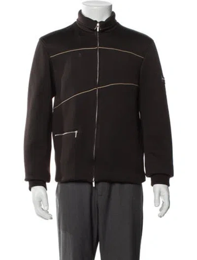 Pre-owned Ferragamo Moto Jacket In Brown