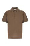 Ferragamo Signature Cotton Polo Shirt In Concrete