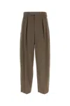 Ferragamo Brown Cotton Pants