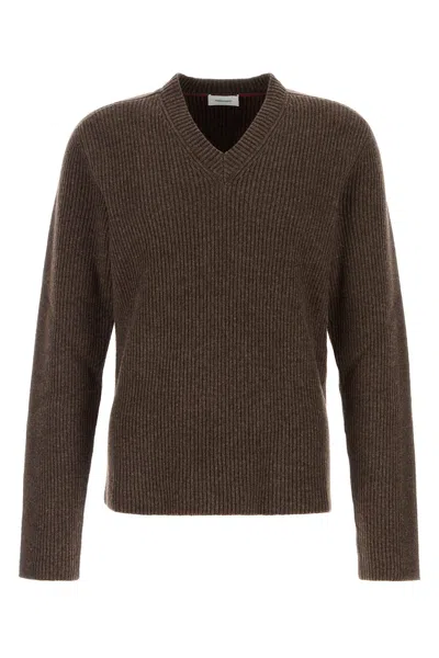 FERRAGAMO MUD WOOL SWEATER