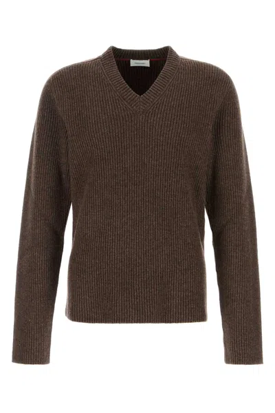 FERRAGAMO MUD WOOL SWEATER