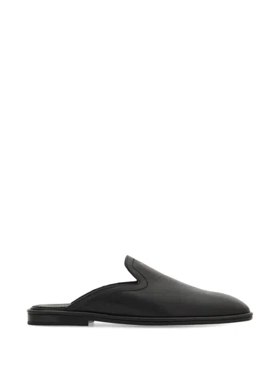 Ferragamo Mule In Black