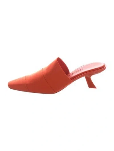Pre-owned Ferragamo Mules W/ Tags In Orange