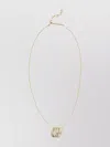 Ferragamo Multi-layered Crystal Pendant Necklace In Gold