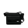 Ferragamo Multi-pocket Zipped Calf Leaather Shoulder Bag In Black