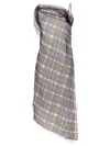 Ferragamo Multicolor Asymmetrical Dress In Multicolor