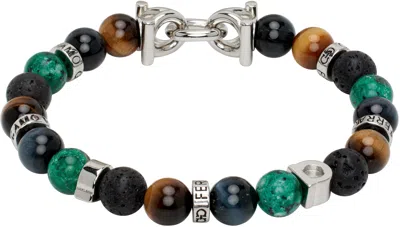 Ferragamo Multicolor Beads Bracelet In Beads Multi+pldlucid