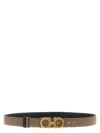 Ferragamo Multicolor Gancini Reversible Belt In Neutral
