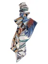 Ferragamo Giada Print Silk Scarf Scarves And Foulards White In Multi