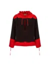Ferragamo Hooded Blouse Fell Off Shirt And Blouse Multicolor In Multicolor