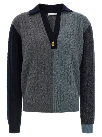 Ferragamo Multicolor Virgin Wool Women's Cardigan