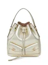 Ferragamo Multipocket Bucket Bag In Gold