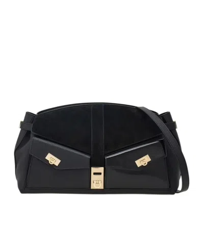 Ferragamo Multipocket Hug Crossbody Bag In Black
