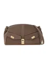 Ferragamo Large Hug Clutch Bag In Cement