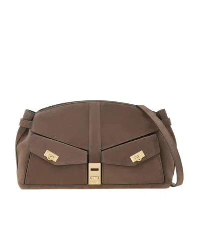 FERRAGAMO MULTIPOCKET HUG CROSSBODY BAG (L)