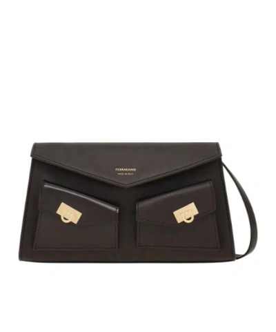 Ferragamo Multipocket Mini Bag In Black