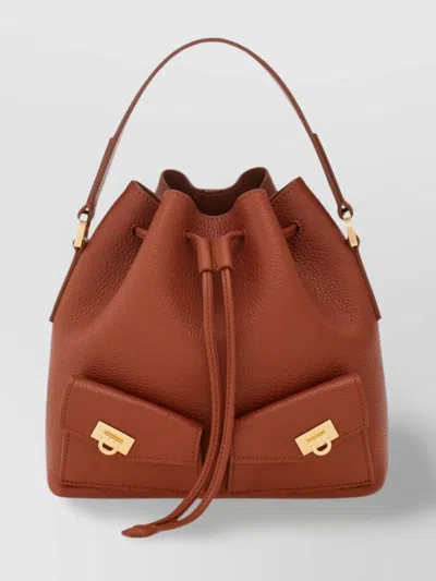 Ferragamo Multipocket Tote Bag Featuring Front Pockets