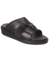 Ferragamo Murray Leather Sandal In Black