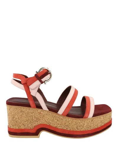FERRAGAMO MYSEN WEDGE SANDALS