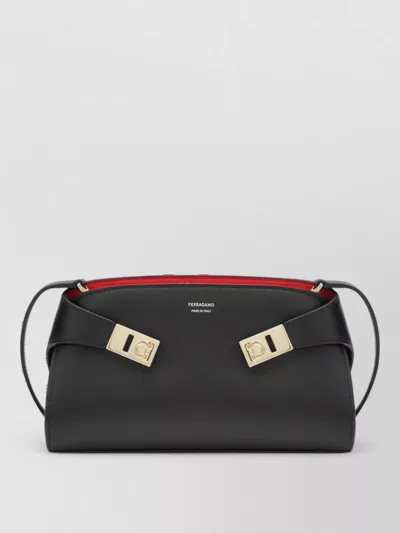 Ferragamo Na Clutch Bag In Black