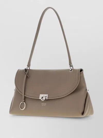 Ferragamo Na Leather Clutch Bag