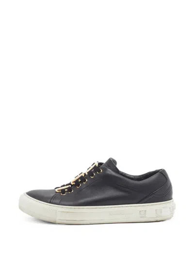 Pre-owned Ferragamo Nadine Gancini Sneakers In Black