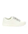 Ferragamo Nadine Lace-up Leather Trainers In White