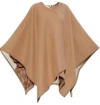 Ferragamo Geometrical Renaissance Print Reversible Cape In Beige