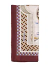 Ferragamo Modern Geometric Pattern Scarves In Neutrals
